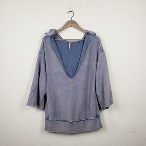 Free People Oversized Distressed Pullover